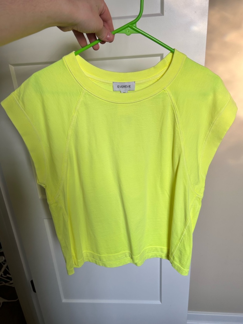 Evereve Neon Yellow muscle Tee